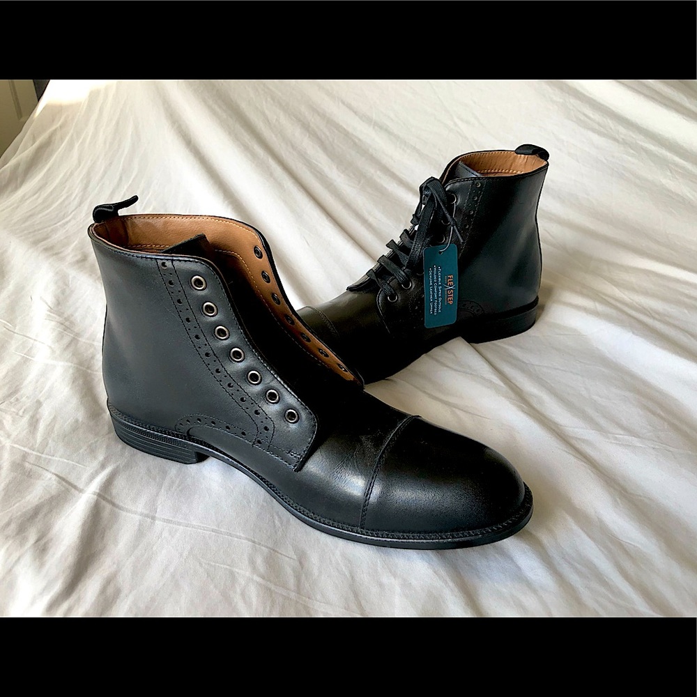 Genuine Black Leather Boots